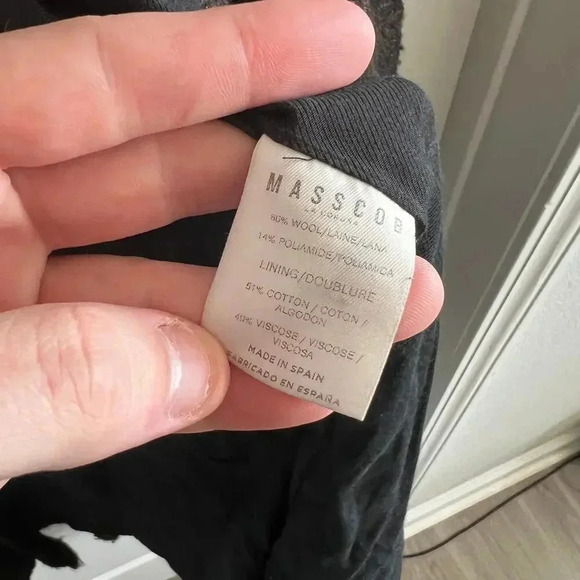 429 Masscob Oversized Cardigan Sweater Size 38 Color Dark Grey - Picture 4 of 5